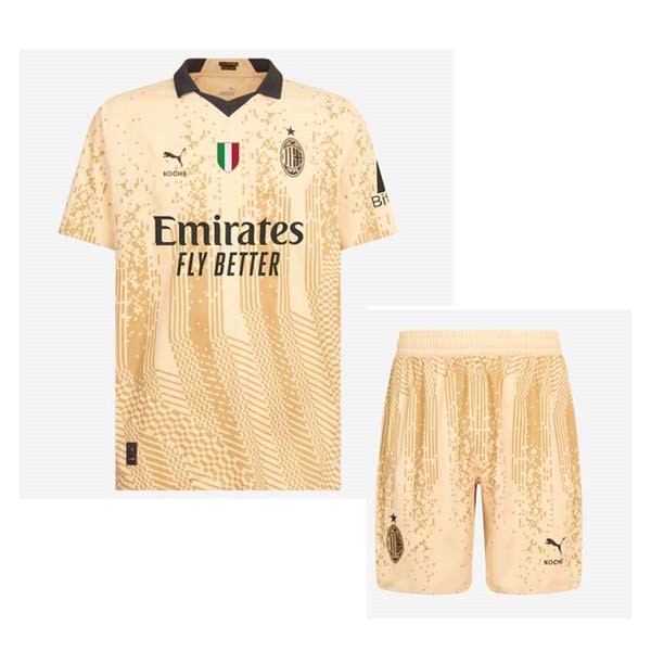 Trikot AC Milan 4th Niño 2022-23 Gelb